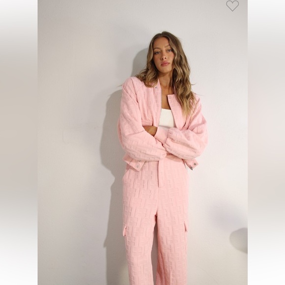 NWT “EMBOSSED BOMBER AND LONG PANT SET - Picture 4 of 15